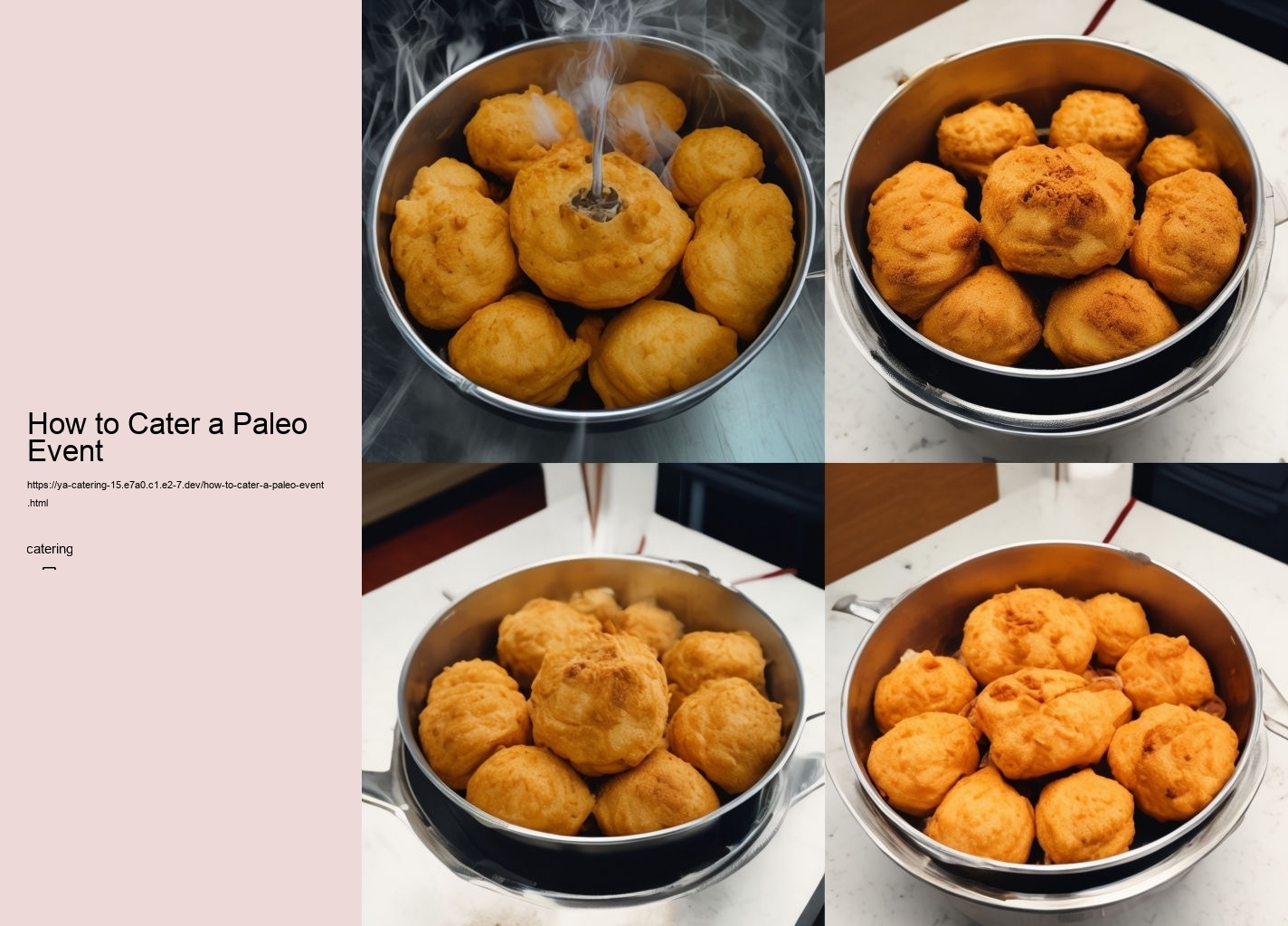 How to Cater a Paleo Event