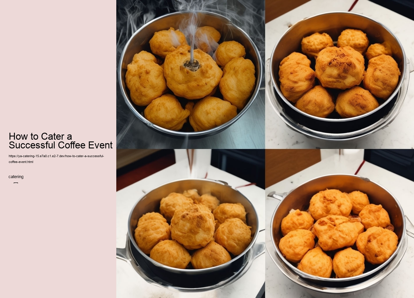 How to Cater a Successful Coffee Event